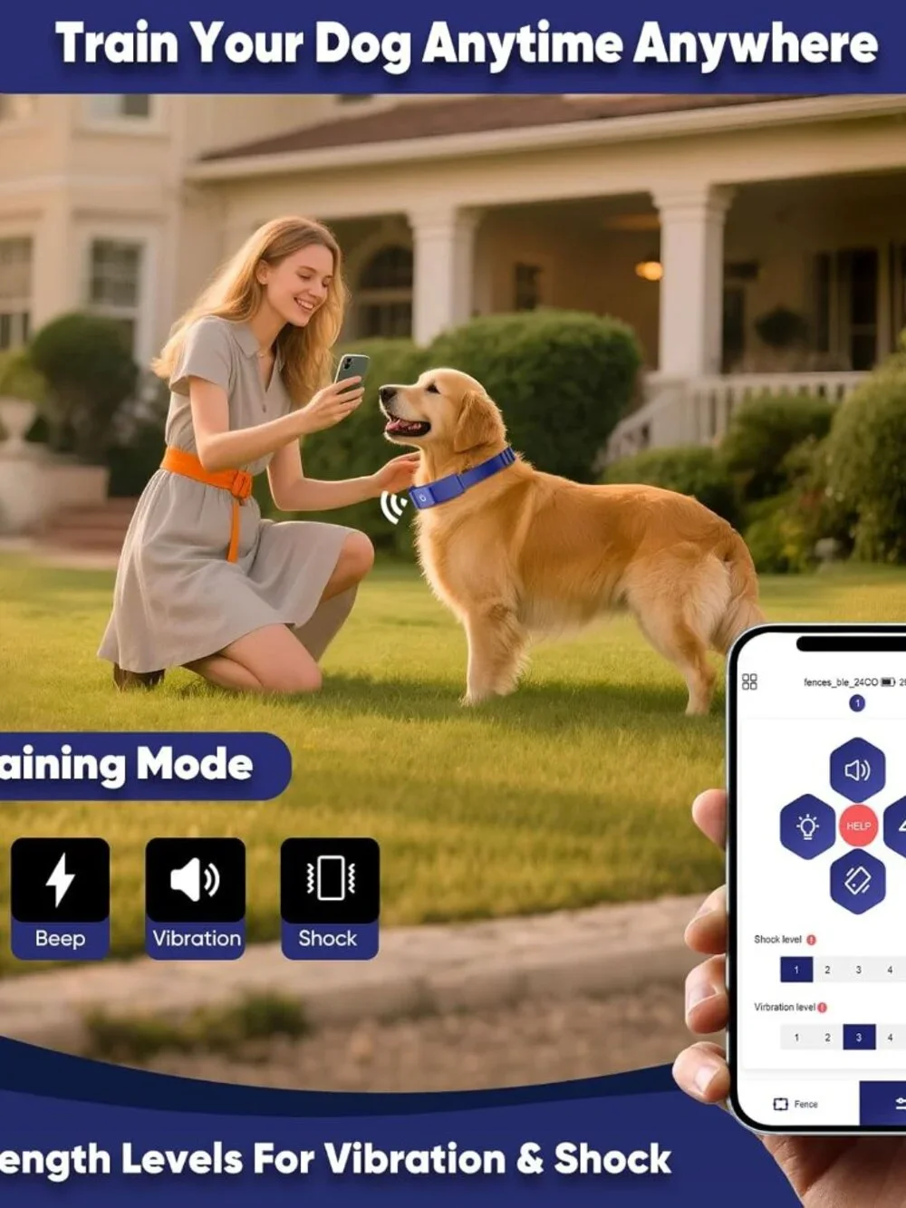 GPS Electric Dog Fence with Free App